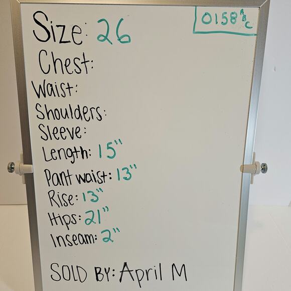 Revolve Weworewhat Womans 26 Flare Bell Shorts Stretch Twill denim Tie Dye NEW - Picture 8 of 8